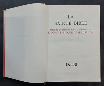 La Bible de Jérusalem. La Sainte Bible traduite en français sous la direction de l’école biblique de Jérusalem [illustrations de Salvador Dali]