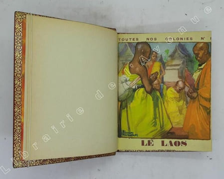 Le Laos. Dieux. Bonzes et Montagnes, par Jean-Renaud. Documentation de Pierre Deloncle. Couverture en couleurs de Ch. Fouqueray. [Laos ; Indochine ...