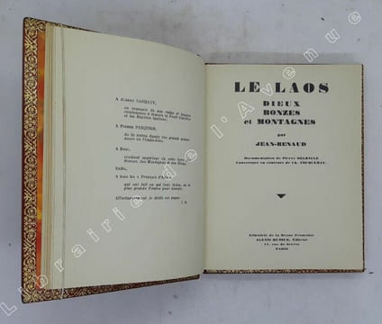 Le Laos. Dieux. Bonzes et Montagnes, par Jean-Renaud. Documentation de Pierre Deloncle. Couverture en couleurs de Ch. Fouqueray. [Laos ; Indochine ...