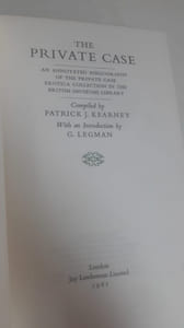 The Private Case. An annoted bibliography of the private case erotica collection in the British (Muse