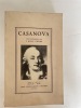 Casanova. Biographie nouvelle d’après des documents inédits. Rives Childs J ; Mars Francis-L (traduction)