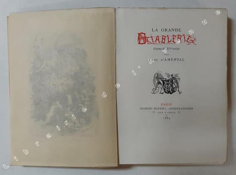 La Grande Diablerie, poème du XVe siècle. Illustrations de Gustave Fraipont. AMERVAL, éloy d’ ; FRAIPONT, Gustave, ill.