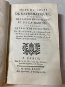 Cours de mathématiques à l'usage des gardes du pavillon et de la marine contenant le traité de navigation par BEZOUT, étienne - Image 1