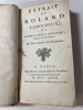 Extrait de Roland l'amoureux, de Matheo Maria Boyardo, comte de Scandiano. / par M. le comte de Tressan. Boiardo, Matteo Maria