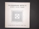 Glossarium Artis 9 : Stadte, Ville, Towns. Comité international d’histoire de l’art