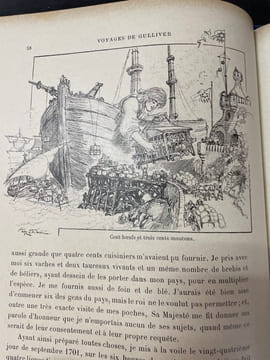Voyages de Gulliver. Illustrations de A. Robida. édition pour la jeunesse précédée d’une introduction par M. L. Tarsot. SWIFT Jonathan ; ROBIDA Albert