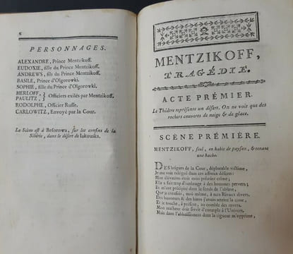 Les Caprices de la fortune, ou Histoire du Prince Mentzikoff, favori du czar Pierre Ier avec un précis historique des révolutions arrivées en Russie ...