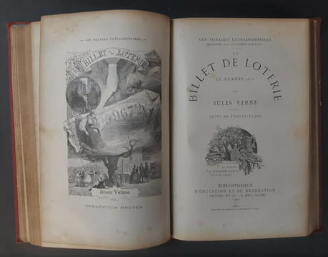 Les voyages extraordinaires. Robur-le-Conquérant - Un billet de loterie, n° 9672, suivi de Frritt - Flacc [2 ouvrages en 1 volume]. VERNE, Jules
