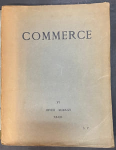 Commerce cahier VI. Hiver 1925