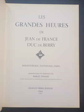 Les Grandes heures de Jean de France, duc de Berry. Bibliotheque Nationale, Paris. undefined