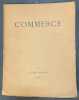 Commerce cahier IX. Automne 1926. [Commerce cahiers trimestriels publiés par les soins de Paul Valéry, Léon-Paul Fargue, Valery Larbaud] ; Claudel ...