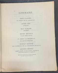 Commerce cahier IX. Automne 1926