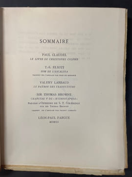 Commerce cahier XXI. Automne 1929. [Commerce cahiers trimestriels publiés par les soins de Paul Valéry, Léon-Paul Fargue, Valery Larbaud] ; Claudel ...