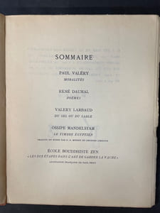 Commerce cahier XXIV. Eté 1930