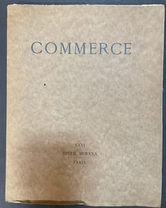 Commerce cahier XXVI. Hiver 1930