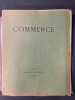 Commerce cahier XXVII. Printemps 1931. [Commerce cahiers trimestriels publiés par les soins de Paul Valéry, Léon-Paul Fargue, Valery Larbaud] ; Delons ...