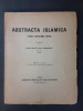Abstracta Islamica vingt-deuxième série. Supplément à la Revue des études islamiques XXXVI 1968. 