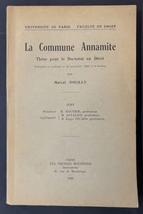 La Commune annamite. / thèse pour le doctorat en droit... ; Université de Paris. Faculté de droit