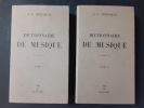 Dictionnaire de musique (2 tomes). ROUSSEAU, J.-J.