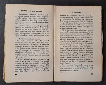 Quatre de l'infanterie. Front Ouest, 1918. / Traduction française de Emile Storz et Victor Meric. Johannsen, Ernst