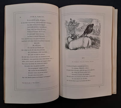 Fables de La Fontaine. / Illustrations par Grandville. LA FONTAINE, Jean de ; GRANDVILLE, ill.