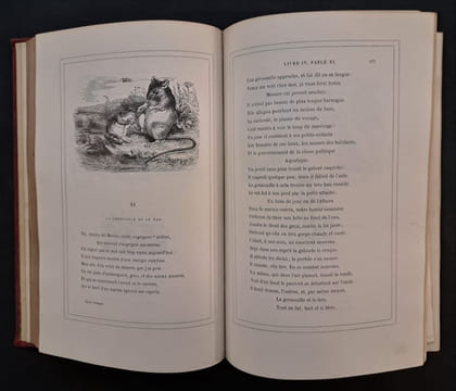 Fables de La Fontaine. / Illustrations par Grandville. LA FONTAINE, Jean de ; GRANDVILLE, ill.