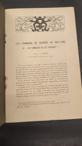 Le Tombeau de DF. Forçant. Extrait du Bulletin des Amis du Vieux Hué Avril-Juin 1918