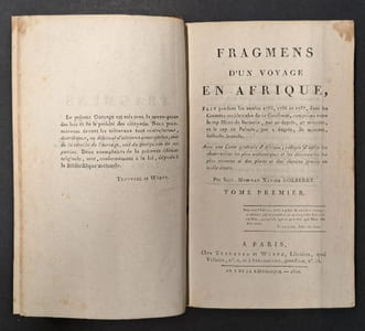 Fragmens d'un voyage en Afrique fait, pendant les années 1785, 1786 et 1787, dans les contrées occidentales de ce continent,... [2 volumes]