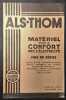 Matériel pour le confort par l’électricité. Additif PM. II Septembre 1935. ALSTHOM