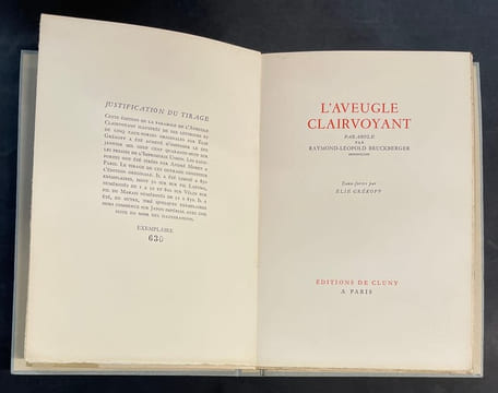 L’Aveugle clairvoyant. Bruckberger Raymond-Léopold ; Grékoff Elie (illustrations)