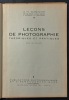 Leçons de photographies. CUISINIER, Alphonse Henri