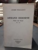 Armand Dehorne (avec un envoi). Poète du Nord 1882-1974. PERAGALLO, André