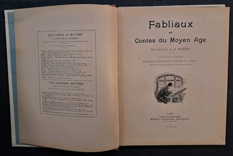 Fabliaux et contes du Moyen-Âge... édition pour la jeunesse, précédée d'une Introduction de M. L. Tarsot,... Illustrations de A. Robida. ROBIDA, ...