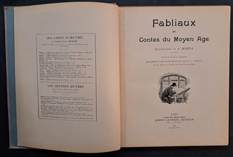Fabliaux et contes du Moyen-Âge... édition pour la jeunesse, précédée d'une Introduction de M. L. Tarsot,... Illustrations de A. Robida. ROBIDA, ...