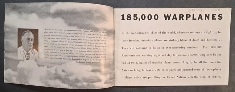 185,000 Warplanes, Office of War Information booklet