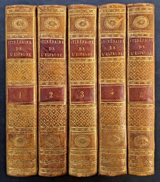 Itinéraire descriptif de l'Espagne et tableau élémentaire des différentes branches de l'administration et de l'industrie de ce royaume [5 volumes, ...