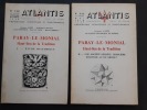 Atlantis n° 248 - 42e année - septembre / octobre 1968 et n°252 - 42e année - mai / juin 1969. Paray-Le-Monial - Haut lieu de la tradition (2 ...