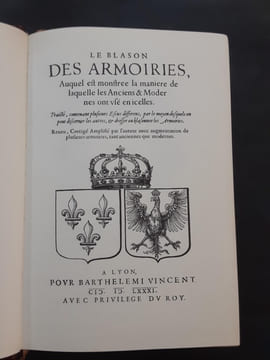 Le Blason des Armoiries. BARA, Hierosme De