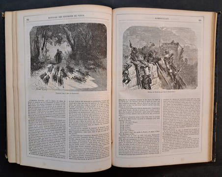 Histoire des environs du nouveau Paris. Illustrations de Gustave Doré ; cartes topographiques dessinées et gravées par Ehrard. LABéDOLLIèRE, émile de ...