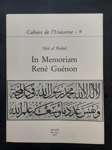 In memoriam René Guénon