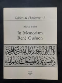 In memoriam René Guénon