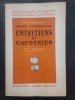 Entretiens et causeries. . Préface et traduction de Jean Herbert. Swâmi Vivekânanda