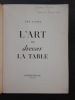 L'Art de dresser la table + tarif du n°51. LANEL, Luc