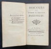 Discours de Monsieur  le chancelier d’Aguesseau. Aguesseau, Henri-François d' 