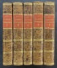 Les Helviennes, ou Lettres provinciales philosophiques (par l'abbé A. Barruel) [Complet en 5 volumes]. BARRUEL, Augustin