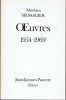 Oeuvres 1954-1969. Messagier Matthieu