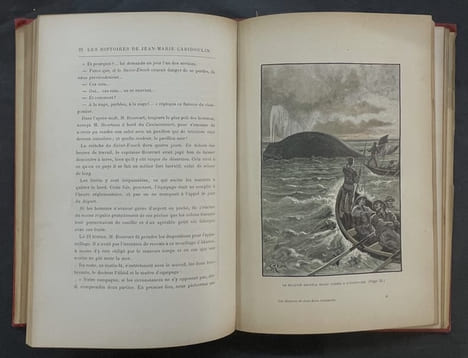 Le Village aérien - Les Histoires de Jean-Marie Cabidoulin. Illustrations de Georges Roux [2 titres en 1 volume]. VERNE, Jules
