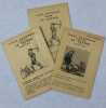 Ensemble : 3 pochettes de la Ligue nationale contre le taudis renfermant chacune 5 cartes illustrés en couleurs par Poulbot représentant des scènes de ...