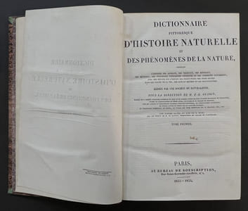 Dictionnaire pittoresque d'histoire naturelle et des phénomènes de la nature : contenant l'histoire des animaux, des végétaux, des minéraux... [9 volumes]. Rédigé par une société de naturalistes, sous la direction de M. F.-E. Guérin,... ; avec planches gravées sur acier par M. Beyer, sur les dessins de M. de Sainson...