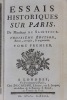 Essai historique sur Paris. Troisième édition revue, corrigée et augmentée.. SAINT-FOIX Germain-François POULLAIN de
